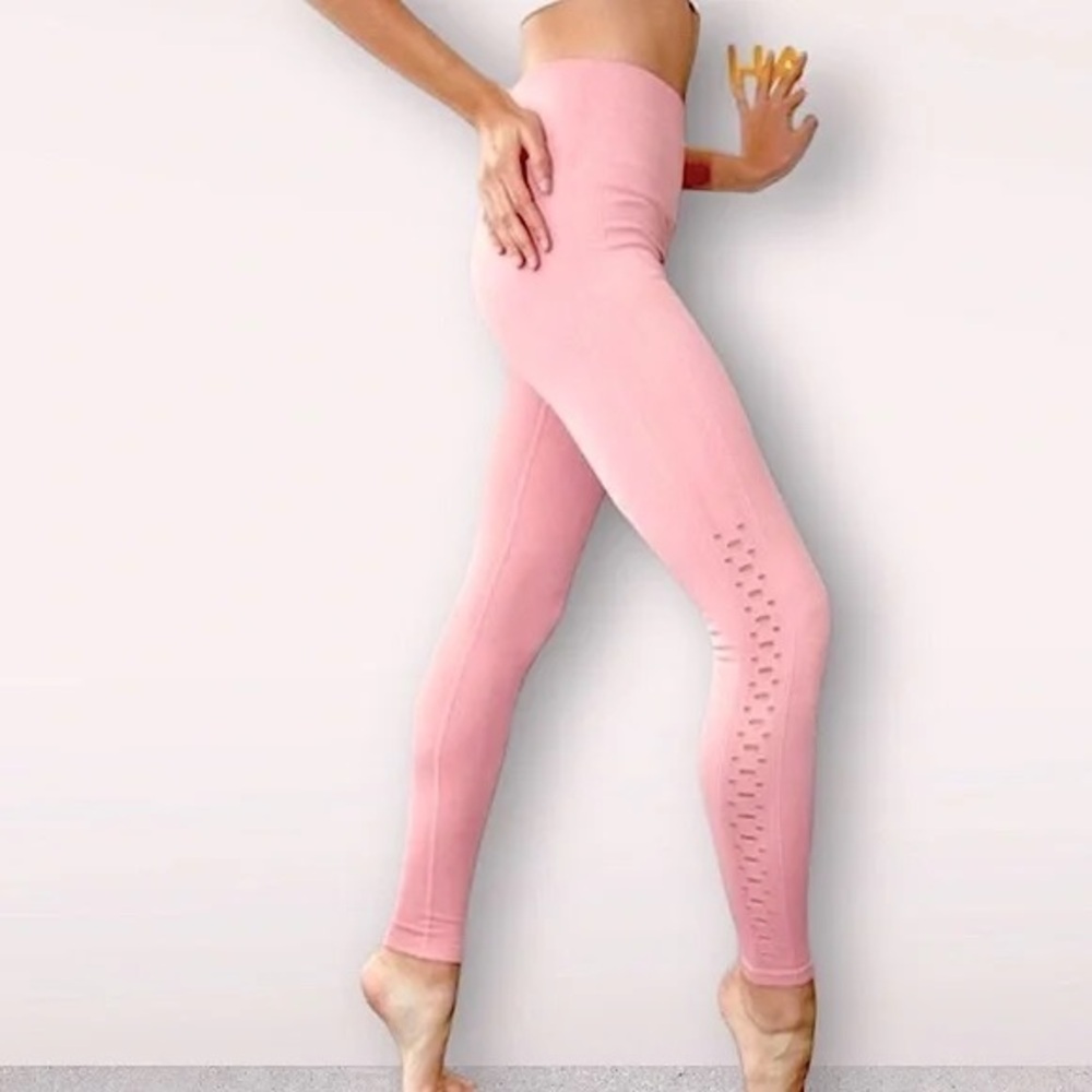 New Spiritual Gangster Pink Leggings XS $78 Self Love